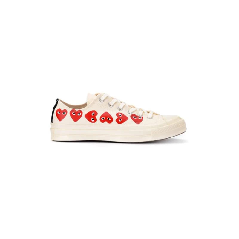 商品Comme des Garcons|CONVERSE 白色男士帆布鞋 P1K117-02,价格¥1009,第1张图片详细描述