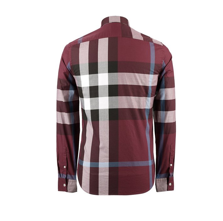 商品Burberry|Burberry 博柏利 红色纯棉经典格纹男士衬衫IA 3942540,价格¥1669,第15张图片详细描述