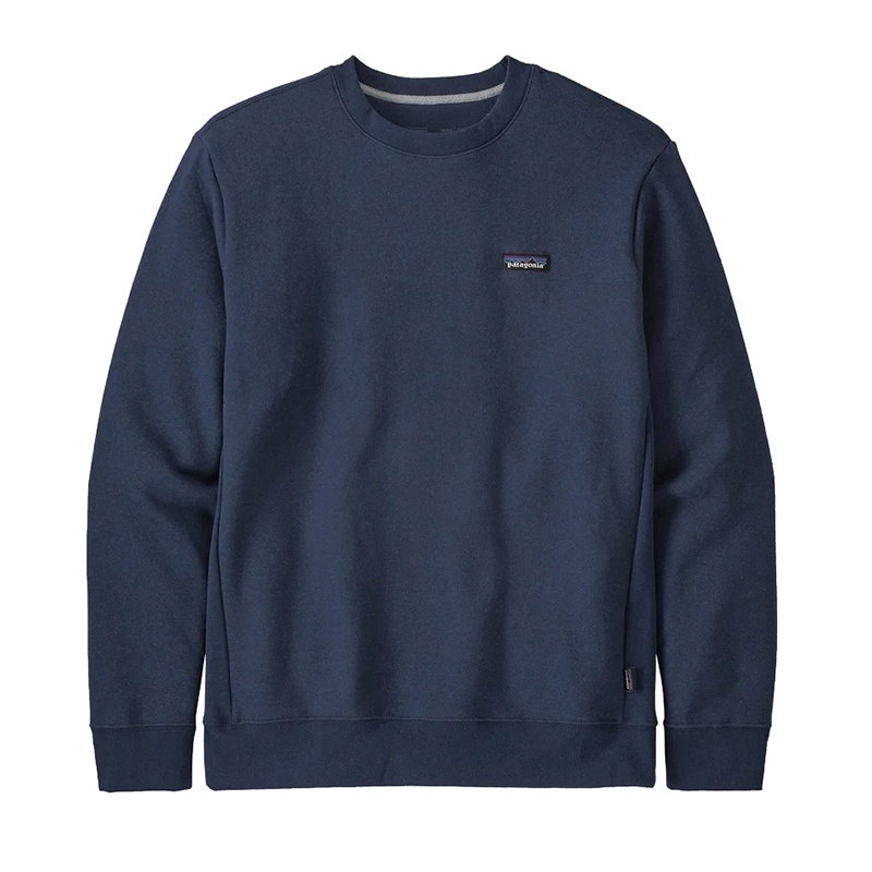 商品Patagonia|Patagonia/巴塔哥尼亚 男士海军蓝色羊毛/涤纶混纺徽标无帽卫衣,价格¥1157,第2张图片详细描述