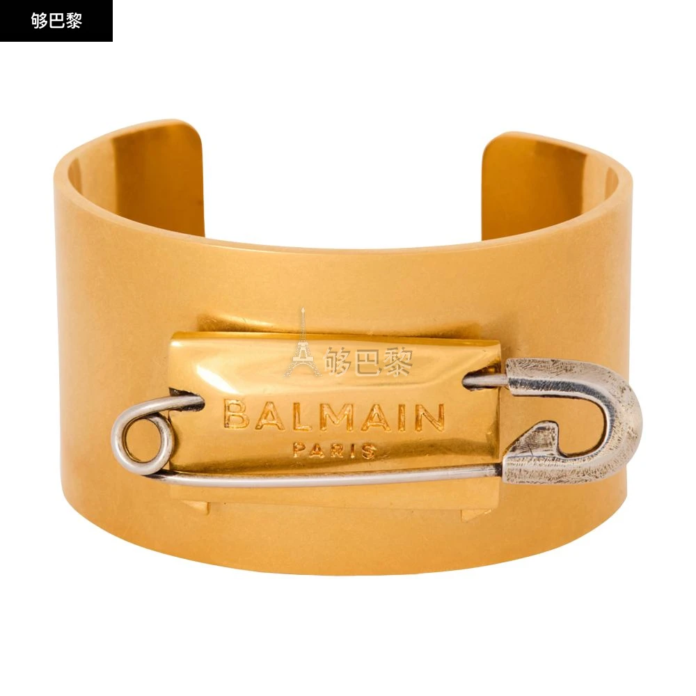 商品Balmain|【特惠9.0折】【预售】 女士 手镯 安全扣黄铜手镯  BLMFP799GOL,价格¥5421,第2张图片详细描述