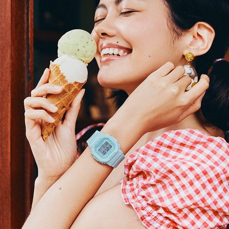 商品[国内直发] Casio|卡西欧马卡龙达芙妮限定小方块baby-g女表潮流手表,价格¥517,第3张图片详细描述
