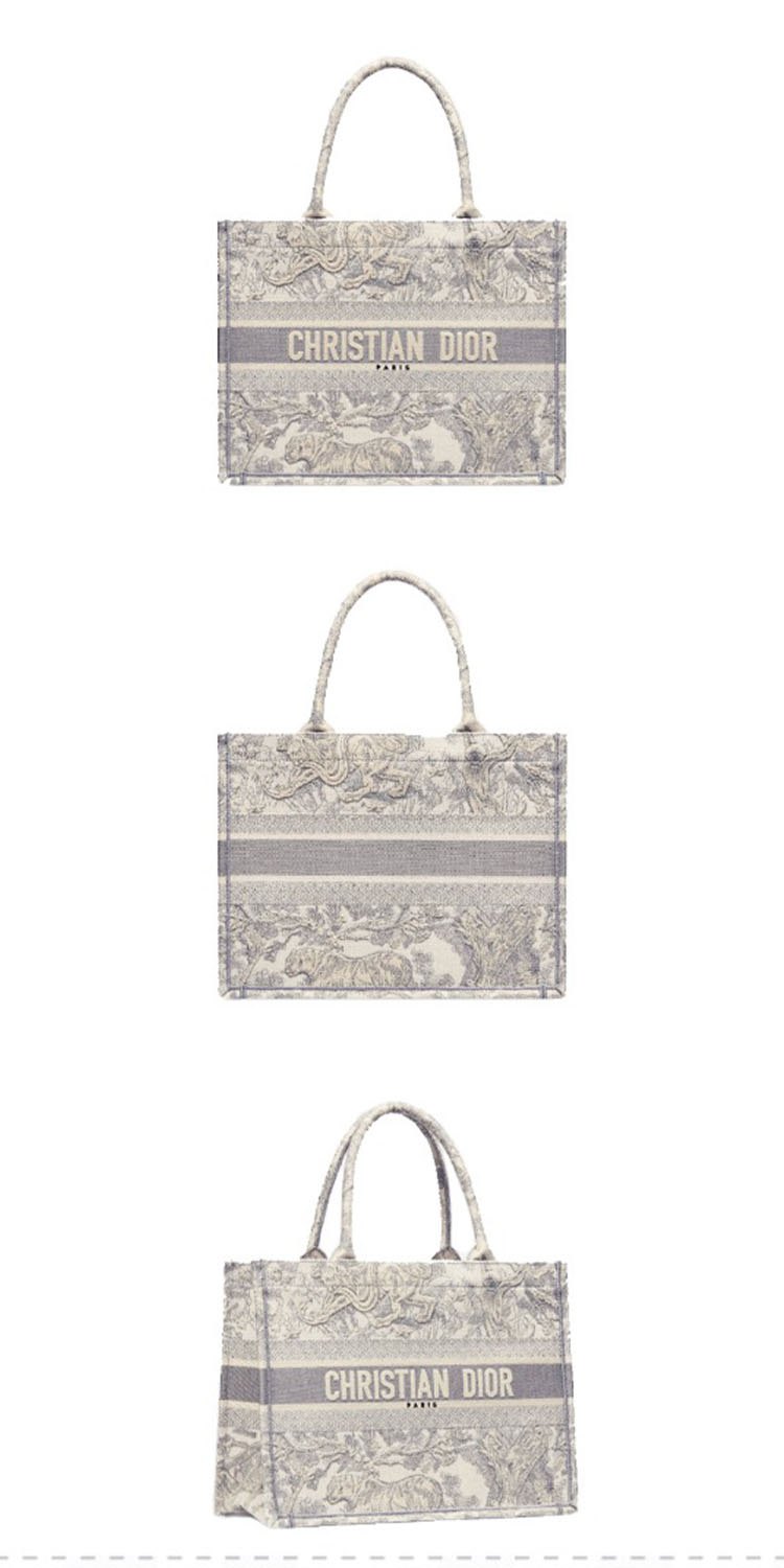商品Dior|【国内直发已中检】DIOR迪奥Book Tote印花动物园刺绣托特包大容量手提包中号M1296ZTDT,价格�¥19859,第1张图片详细描述