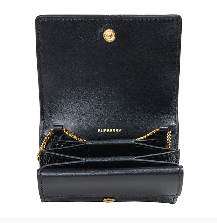 商品Burberry|Burberry 博柏利 女士红色拼黑色小牛皮单肩包斜挎包 8024827,价格¥1971,第6张图片详细描述
