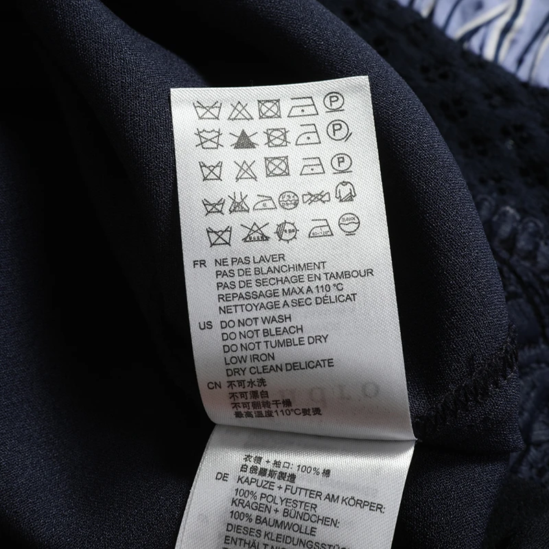 商品[国内直发] Sandro|SANDRO 女士深蓝色棉质连衣裙 R130091P-MULTI,价格¥638,第4张图片详细描述