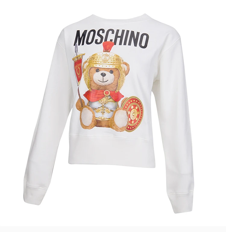 商品[国内直发] Moschino|Moschino 莫斯奇诺 女士白色长袖运动衫 EV1702-5527-2002-912,价格¥1292,第5张图片详细描述