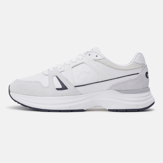 商品DESCENTE|【Brilliant|包邮包税】白色皮革材质时尚运动鞋SO423LCRO1-WHT0,价格¥678,第2张图片详细描述