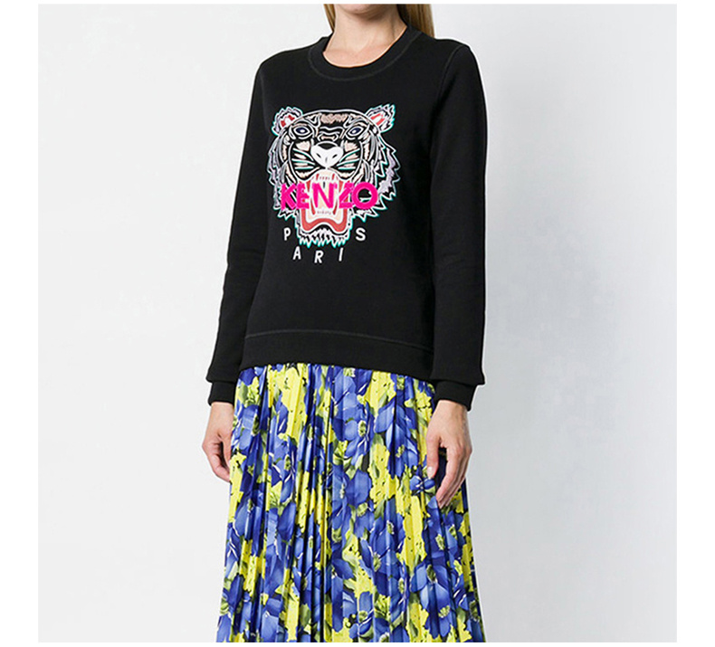 商品[国内直发] Kenzo|Kenzo 高田贤三  女士黑色棉质卫衣 F862SW7054XA-99,价格¥1376,第7张图片详细描述