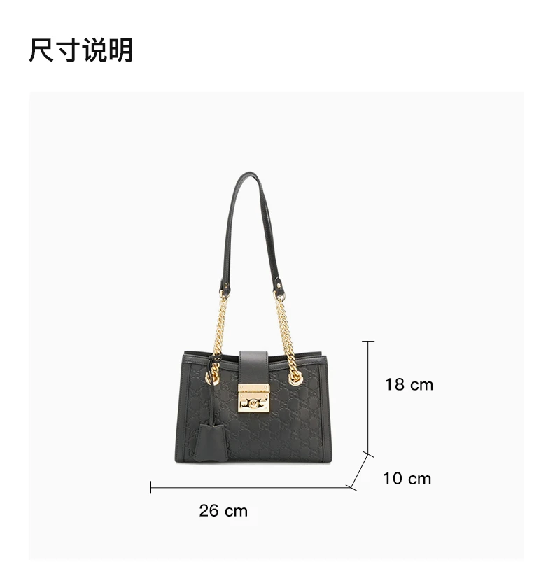 商品[国内直发] Gucci|GUCCI 古驰 女士黑色挎包 498156-0REAG-1000,价格¥20300,第3张图片详细描述