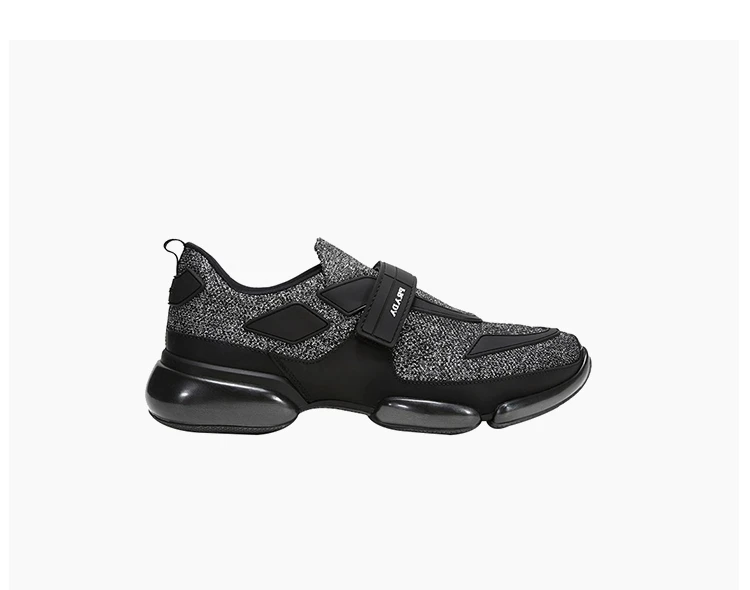 商品Prada|Prada 普拉达 男士黑色织物休闲运动鞋 2OG064-3V92-F0I89,价格¥1875,第6张图片详细描述