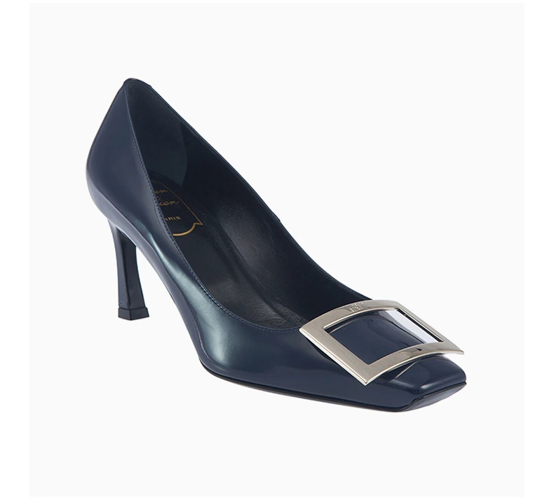 商品Roger Vivier|ROGER VIVIER 
  女士蓝色漆皮高跟鞋  RVW40015280-D1P-U800,价格¥4158,第5张图片详细描述