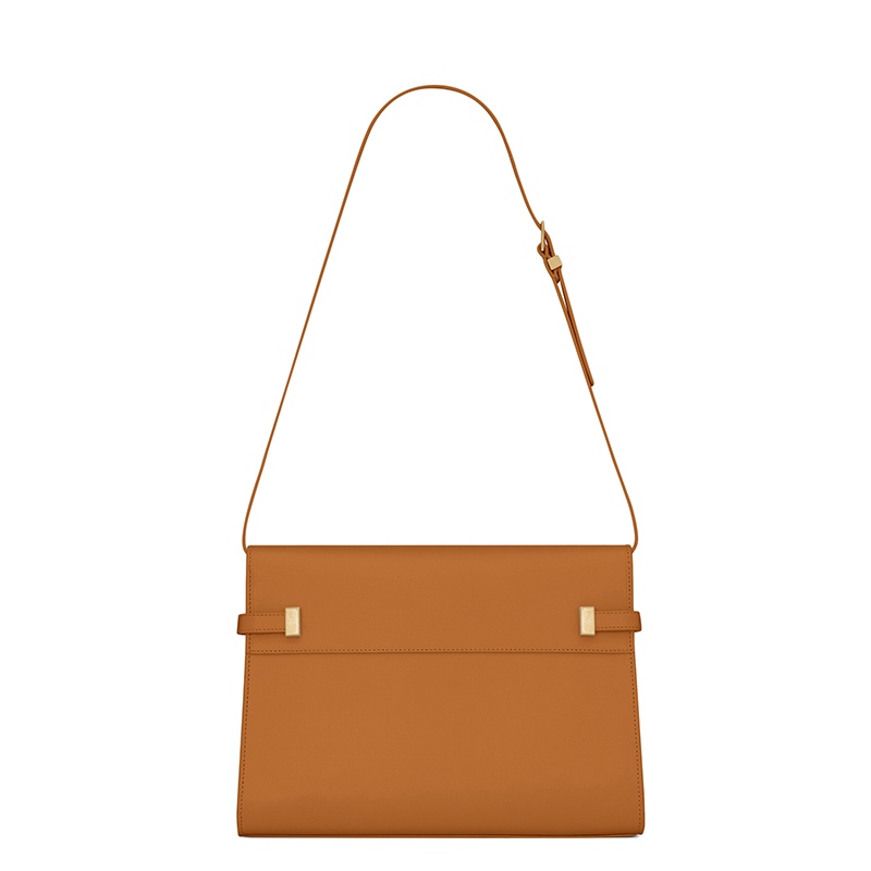 商品Yves Saint Laurent|SAINT LAURENT PARIS/圣罗兰 YSL MANHATTAN系列 女士软木色牛皮革翻盖斜挎手提单肩包,价格¥18519,第6张图片详细描述