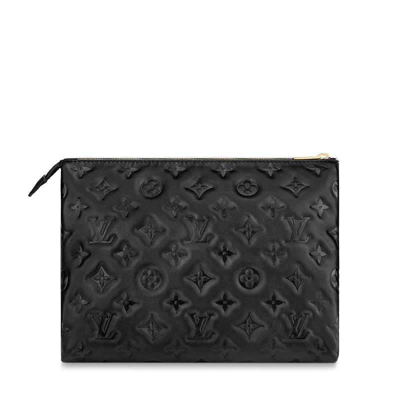 商品Louis Vuitton|预售十天 Louis Vuitton/路易威登 COUSSIN系列 女士PM款黑色会标压纹小羊皮牛皮饰边拉链开合斜挎单肩手拿包M57790,价格¥31016,第5张图片详细描述