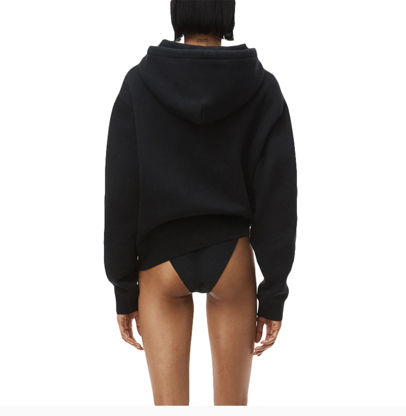 商品Alexander Wang|ALEXANDER WANG 黑色女士卫衣/帽衫 4CC3212053-001,价格¥1365,第7张图片详细描述