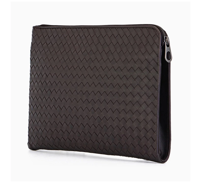 商品[国内直发] Bottega Veneta|Bottega Veneta 葆蝶家 男士深棕色牛皮手拿包 406021-V4651-2006,价格¥10361,第4张图片详细描述