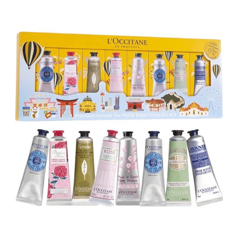 商品L'Occitane|L'occitane欧舒丹护手霜八件套装伴手礼30ml*8支滋润肌肤告别干燥【香港直邮】,价格¥393,第2张图片详细描述