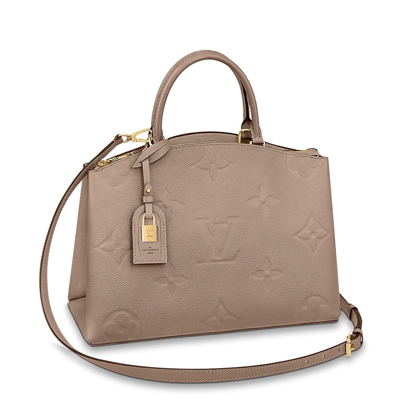 商品Louis Vuitton|【预售十天】Louis Vuitton/路易威登 GRAND PALAIS系列 女士鸽子灰压纹粒面牛皮老花压花金扣金锁单肩斜挎手提包M48833,价格¥24671,第2张图片详细描述