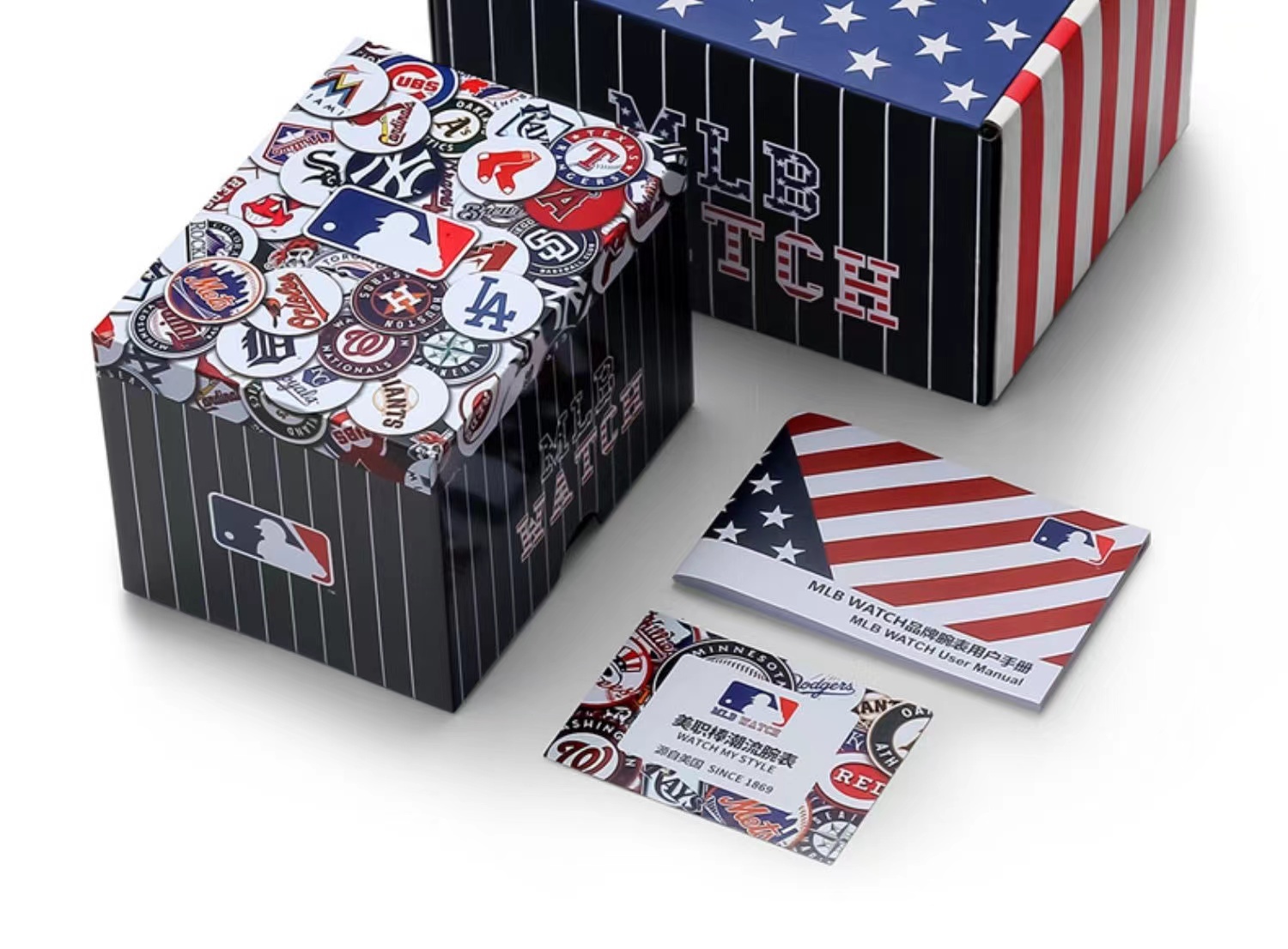 商品[国内直发] MLB|潮牌女学生简约石英表个性时尚男潮流欧美腕表NY608,价格¥340,第9张图片详细描述