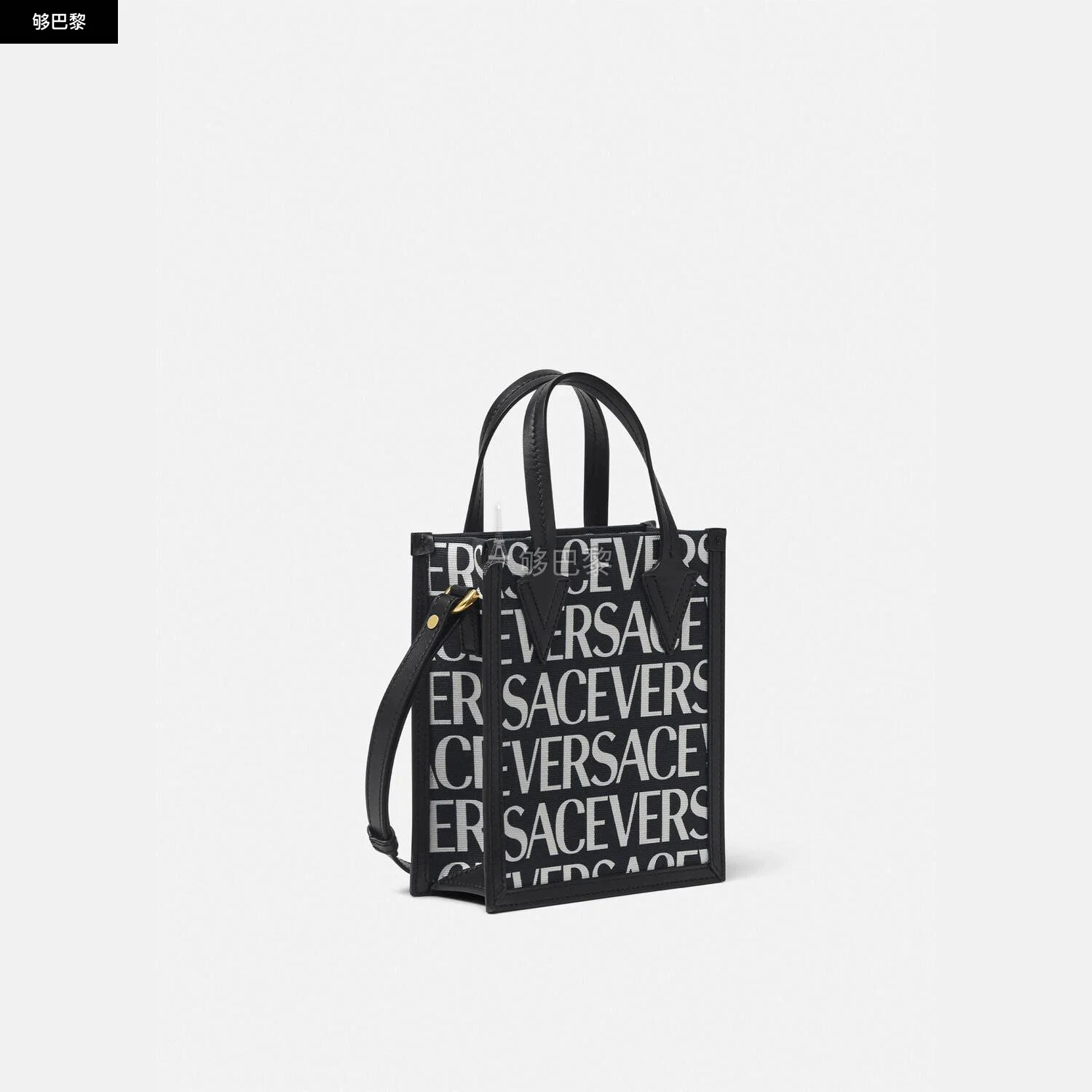 商品Versace|【预售】 范思哲 25春夏 男士 手提包 Versace Allover斜挎包 1008912-1A06766_5BA3V ,价格¥7945,第4张图片详细描述