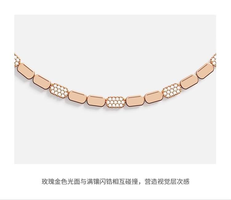 商品apm Monaco|APM Monaco 精致可调节 项链 女 简约吊坠首饰 玫瑰金色 PC7638OX,价格¥2942,第4张图片详细描述