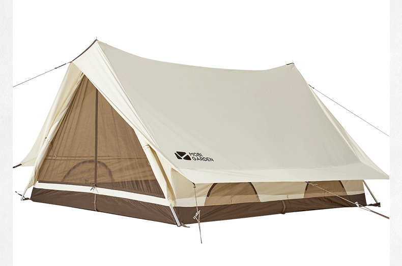 商品[国内直发] MobiGarden|Glamping户外轻奢露营大空间防风防雨加厚棉布帐篷纪元双峰150,价格¥1705,第36张图片详细描述