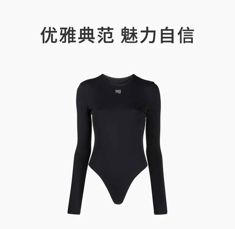 商品Alexander Wang|ALEXANDER WANG 黑色女士T恤 4CC3217032-001,价格¥1539,第1张图片详细描述