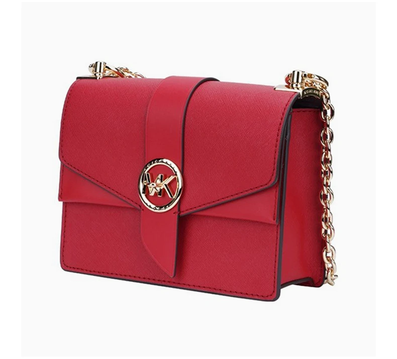 商品[国内直发] Michael Kors|MICHAEL KORS 女士GREENWICH系列红色链条单肩斜挎包 32S1GGRC0L-CRIMSON,价格¥1598,第5张图片详细描述