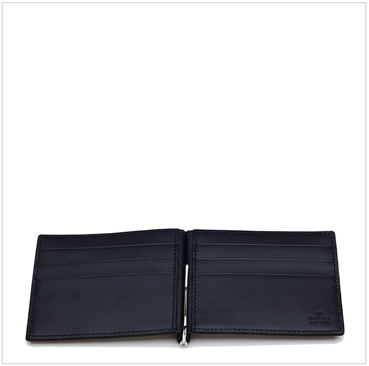 商品[国内直发] Gucci|GUCCI 男士黑色牛皮短款钱包 170580-CWC1N-1000,价格¥3155,第5张图片详细描述