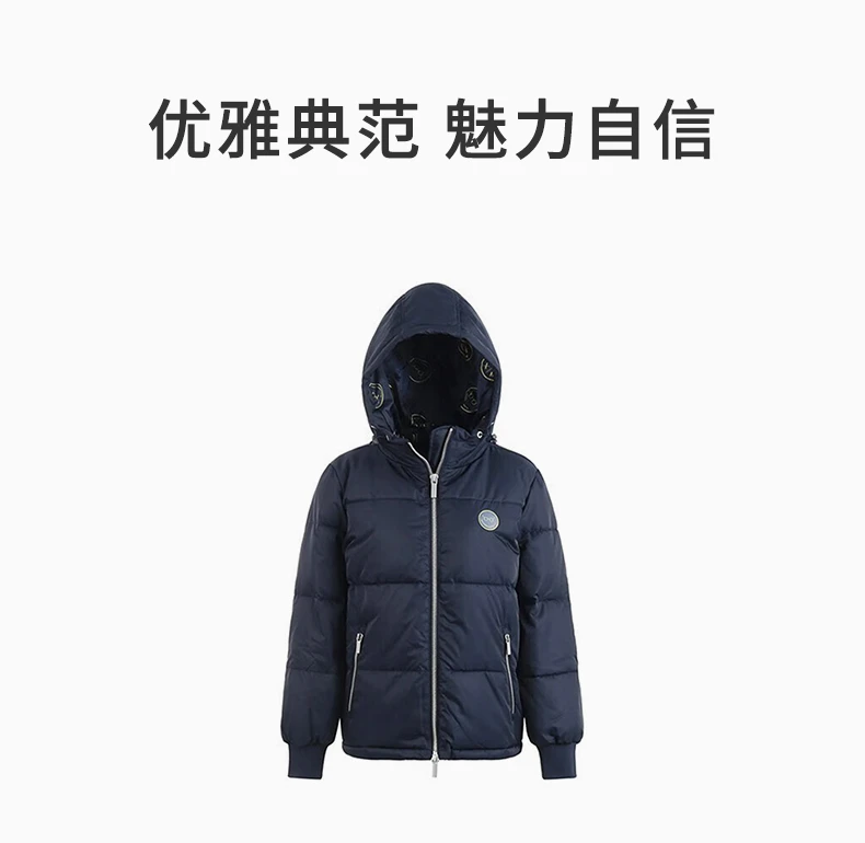 商品[国内直发] Armani Exchange|ARMANI EXCHANGE 海军蓝女士棉服 6LYB19-YNLYZ-1593,价格¥1798,第1张图片详细描述