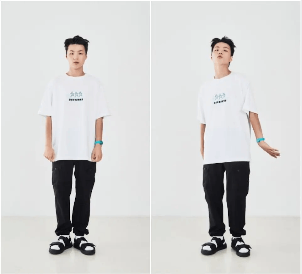 商品DESCENTE|【享贝家】DESCENTE 迪桑特 卡通图案短袖T恤 白色 SM323OTS71-WHT（现采购商品，下单后12天内发货）,价格¥377,第4张图片详细描述