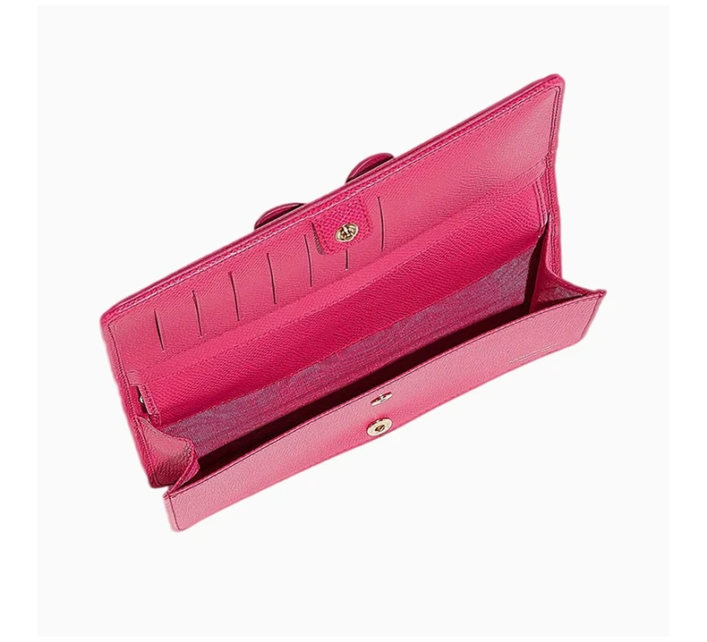 商品Salvatore Ferragamo|Salvatore Ferragamo 女士玫红色长款牛皮链条单肩斜挎包 22-C916-683421,价格¥3355,第9张图片详细描述