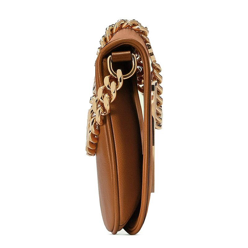 商品Gucci|【包税】GUCCI/古驰 22新款Blondie系列 女士小号浅棕色皮革圆形徽标金扣金链配可拆卸肩带多功能单肩斜挎手拿包‎699268UXX0G8351,价格¥20419,第7张图片详细描述