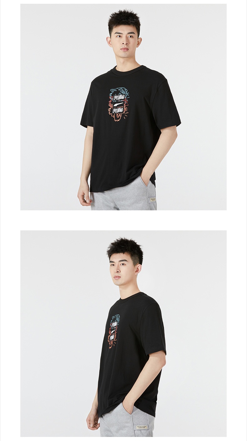 商品[国内直发] Puma|BTL Graphic Tee男士运动休闲短袖T恤,价格¥152,第4张图片详细描述