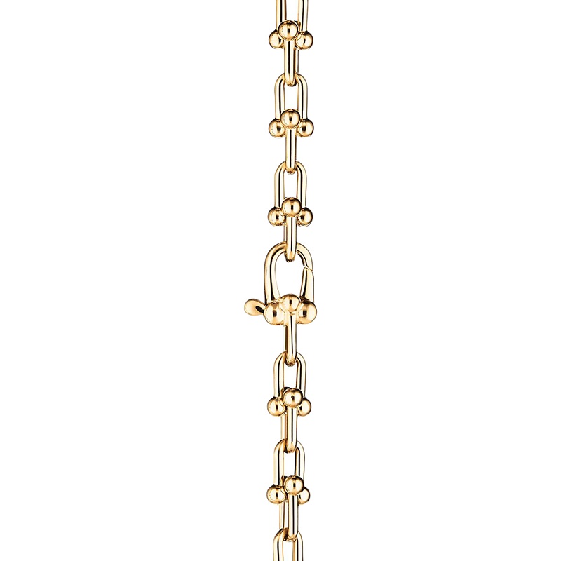 商品Tiffany & Co.|  Tiffany & Co./蒂芙尼 22春夏新款HardWear系列 18K金黄金微型链环手链GRP10020,价格¥28868,第4张图片详细描述