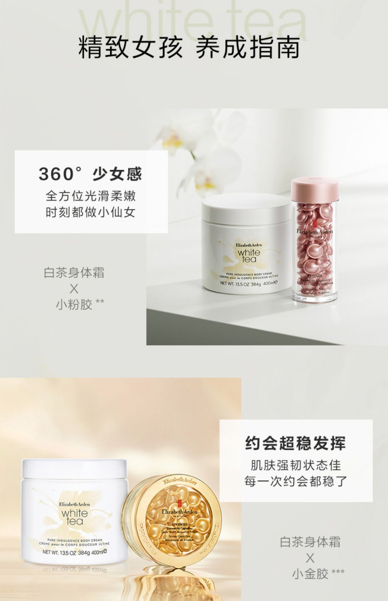 商品Elizabeth Arden|Elizabeth Arden 伊丽莎白雅顿 白茶香氛身体乳身体霜润肤露 400ml 柔润裹肤 抗氧鲜活,价格¥183,第10张图片详细描述