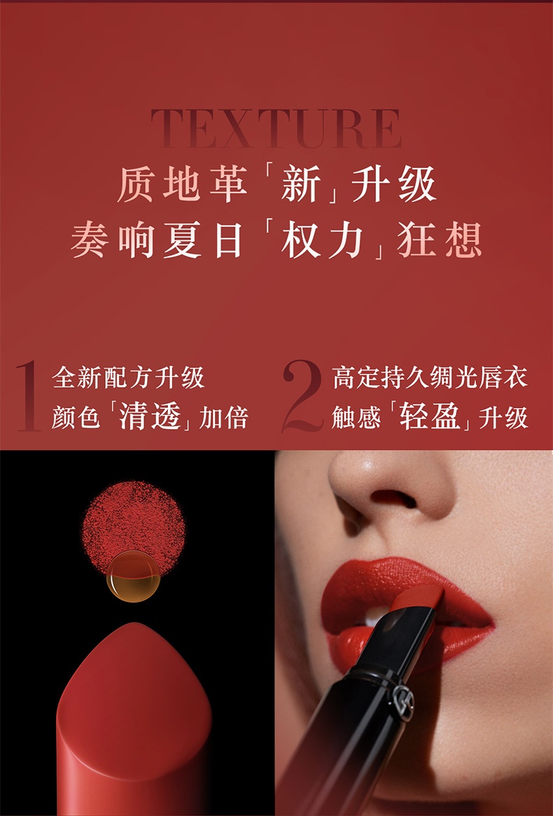 商品Giorgio Armani| 阿玛尼 权力口红唇膏3.1g,价格¥401,第8张图片详细描述