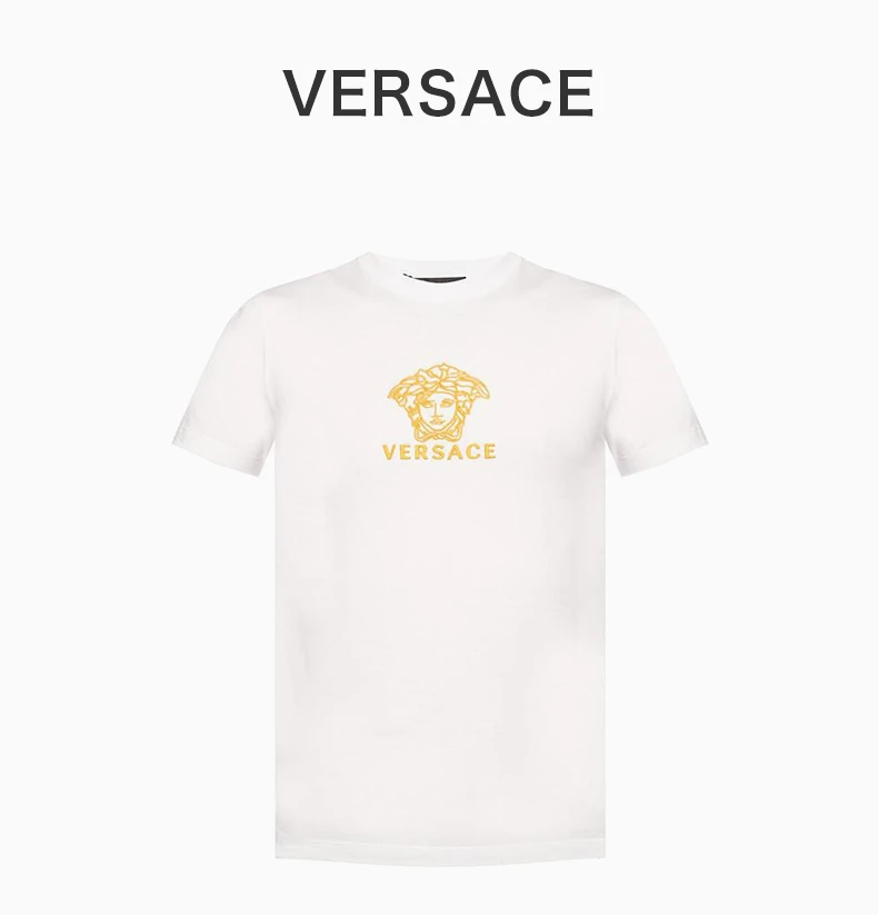 商品Versace|VERSACE 白色男士T恤 A82396-A224589-A93A,价格¥2169,第4张图片详细描述