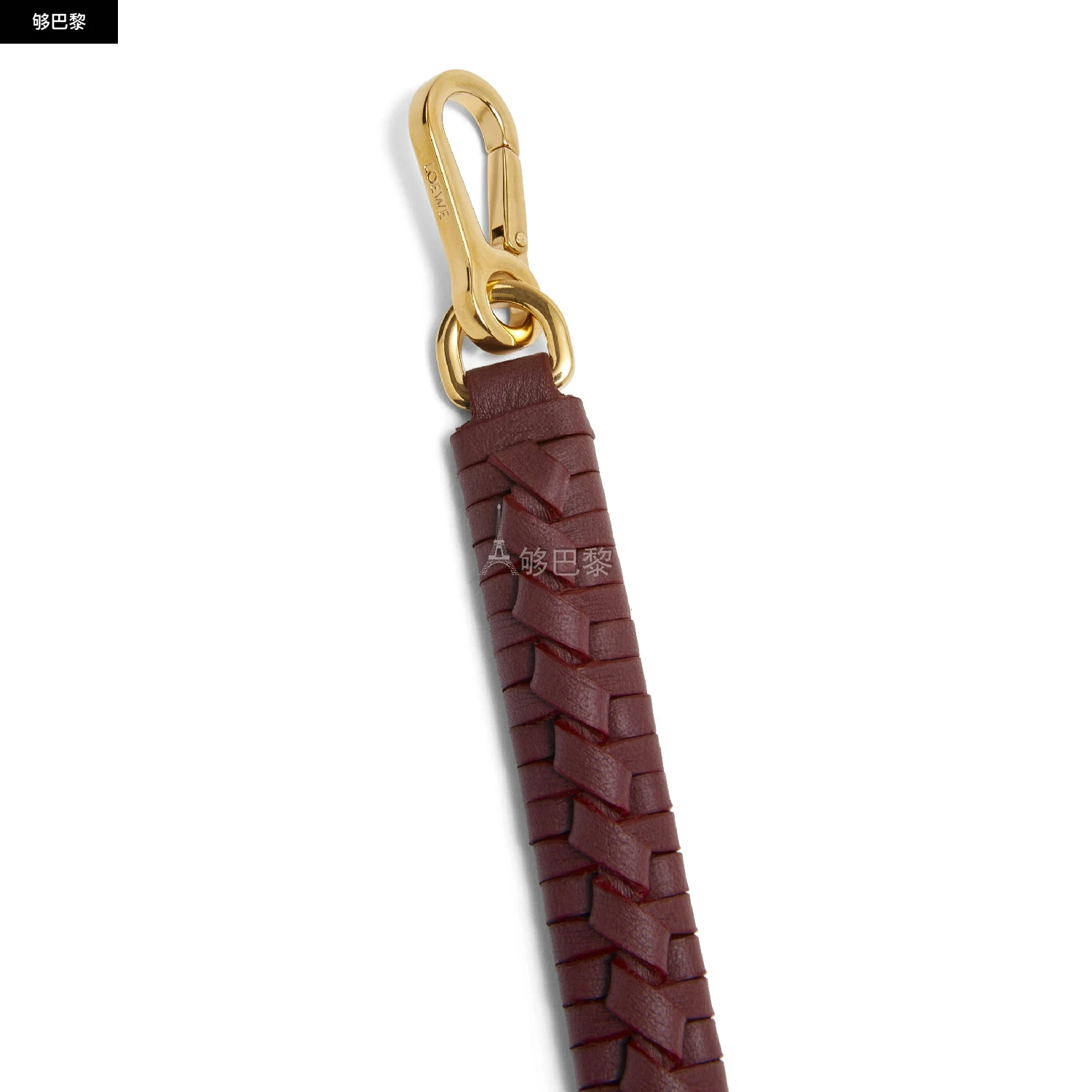 商品Loewe|【预售】 罗意威 24秋冬 男士 肩带 Woven spiral strap in classic calfskin C073S47X01-7240,价格¥3565,第5张图片详细描述