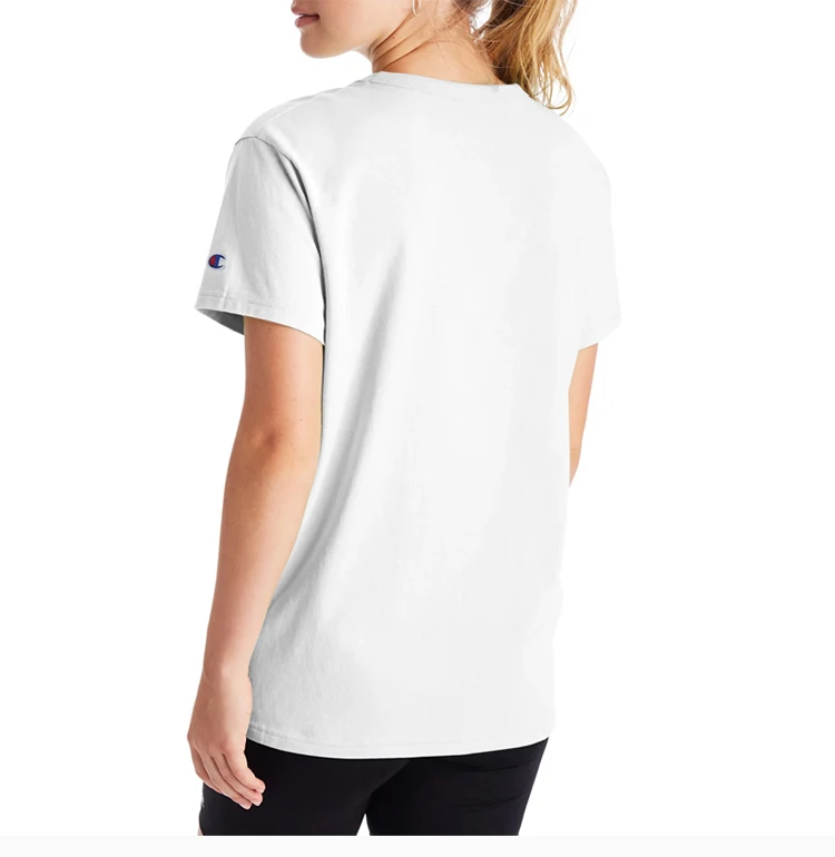 商品CHAMPION|Champion 女士白色圆领刺绣T恤 GT949-Y08160-100,价格¥139,第7张图片详细描述