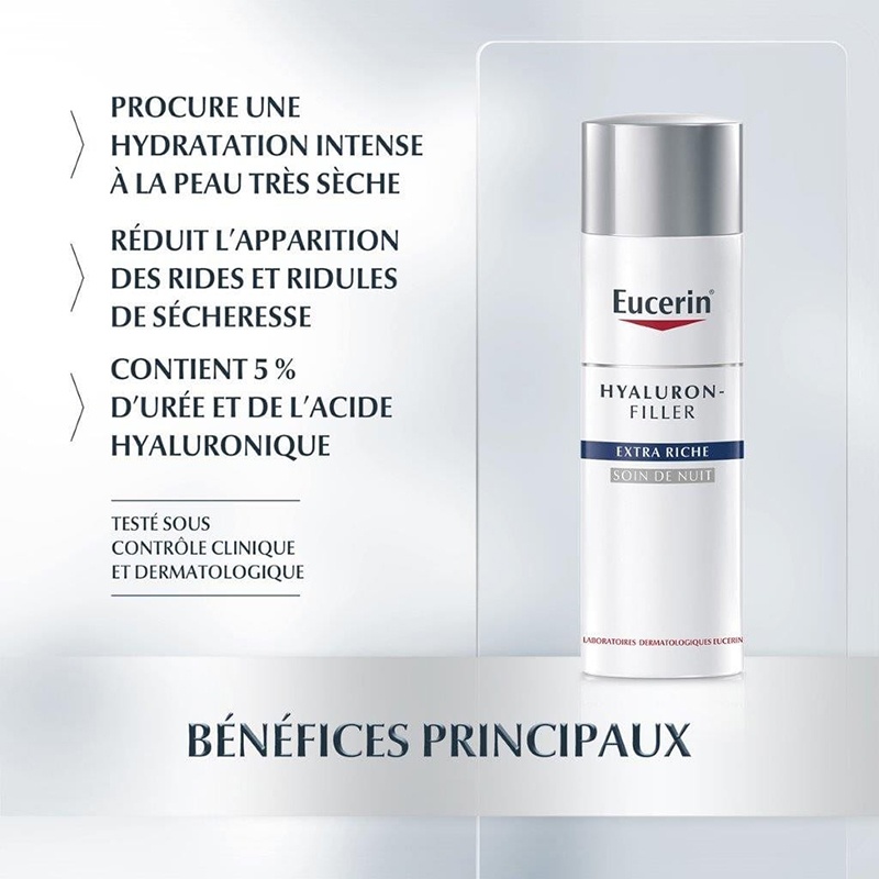 商品Eucerin|Eucerin优色林年轻化祛皱富含透明质酸平衡晚霜50ml 减少细纹,价格¥303,第3张图片详细描述