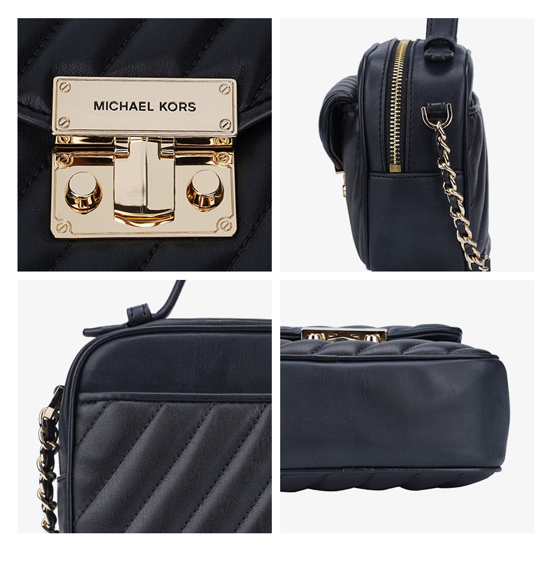 商品Michael Kors|Michael kors 奥莱女士皮质单肩斜挎手提包 35F1GXOC5U-BLACK,价格¥990,第8张图片详细描述