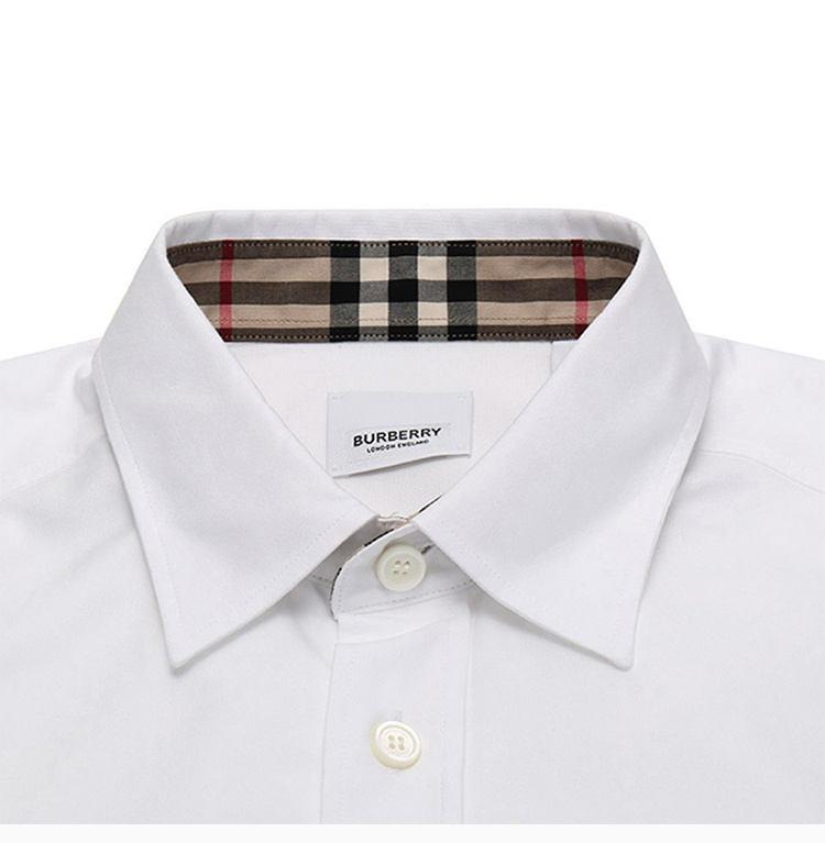 商品[国内直发] Burberry|BURBERRY 白色男士衬衫 8024514,价格¥1928,第6张图片详细描述