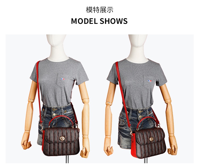 商品[国内直发] Coach|【清仓价】蔻驰女包女士中号单肩手提斜挎包涂层帆布配牛皮 C5645 IMRVQ,价格¥1102,第12张图片详细描述