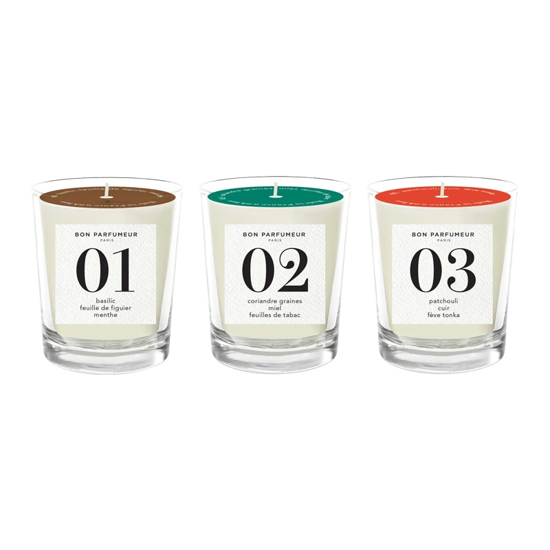 商品Bon Parfumeur|柏氛香氛蜡烛套装 卧室助眠香薰 浪漫烛光 70g×3,价格¥415,第14张图片详细描述