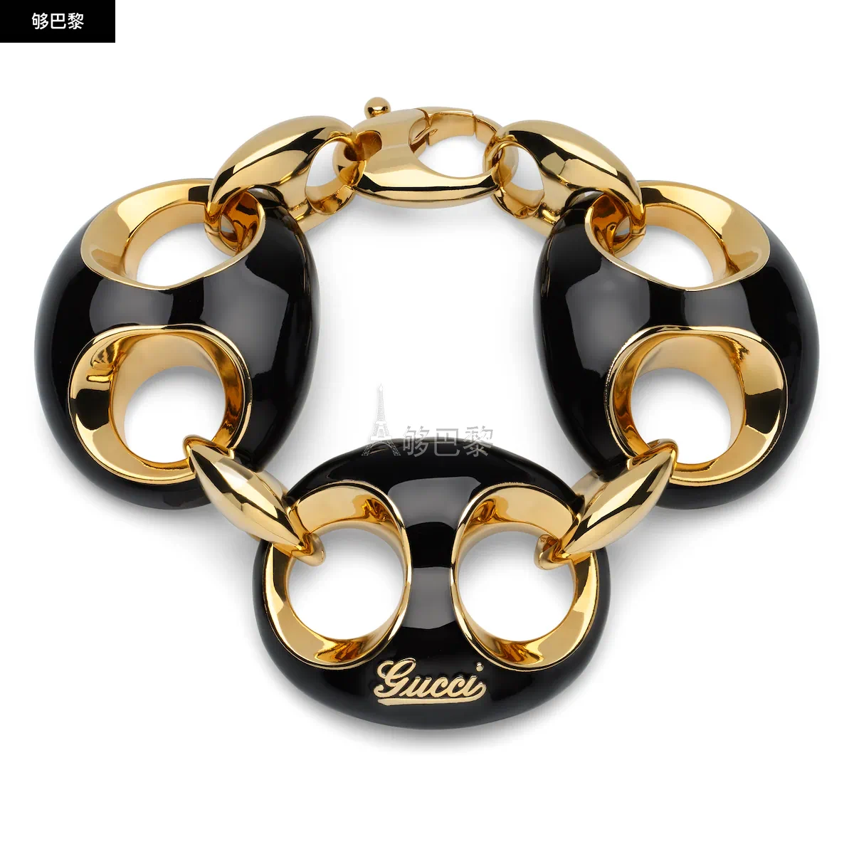商品Gucci|【预售】 古驰 25春夏 女士 手链 GUCCI船锚链珐琅手链 838126 I4861 8029 ,价格¥10988,第2张图片详细描述