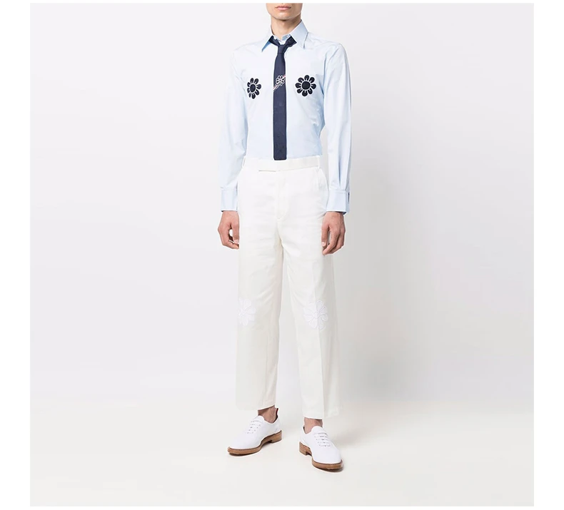 商品Thom Browne|Thom Browne 男士浅蓝色衬衫 MWL334E-10347-480,价格¥2062,第7张图片详细描述