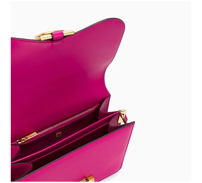 商品[国内直发] Salvatore Ferragamo|Salvatore Ferragamo 菲拉格慕 女士樱桃红色牛皮单肩斜挎包 21-H321-0718475,价格¥6655,第7张图片详细描述