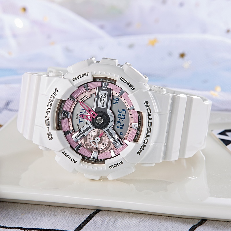 商品[国内直发] Casio|卡西欧手表女限量gshock运动白色星空电子表,价格¥921,第6张图片详细描述