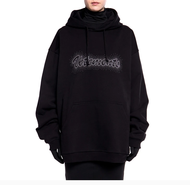 商品Vetements|VETEMENTS 黑色男士卫衣/帽衫 SS20TR421-BLSCK,价格¥2879,第4张图片详细描述