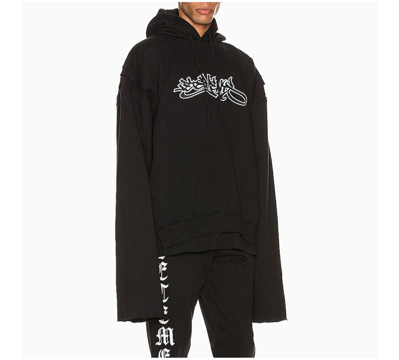 商品Vetements|VETEMENTS 黑色男士卫衣/帽衫 SS20TR184-BLACK,价格¥3533,第5张图片详细描述