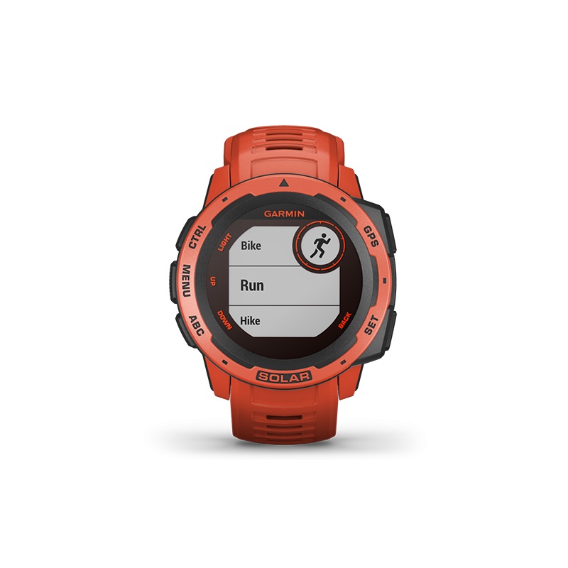 商品Garmin|GARMIN 男士红色树脂表盘石英机芯硅胶表带太阳能智能手表45MM,价格¥2555,第4张图片详细描述